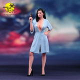 1/18 Miniatures Sexy Rifle Girl Killer Scene Props Model Figures For Car Vehicle