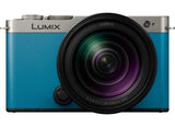Panasonic LUMIX S9 H Kit 28-200mm Dark Silver x Turquoise Blue Leather