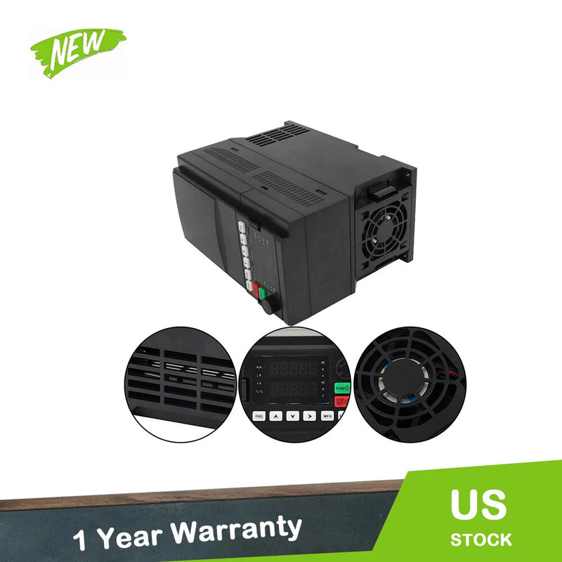1-3 Phase Converter 5.5KW AC 7.5HP Variable Frequency Drive VFD 220V