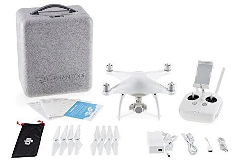 DJI CP.PT.000312.R Phantom 4 Renewed Drone Sports & Action Video Camera, Artic W