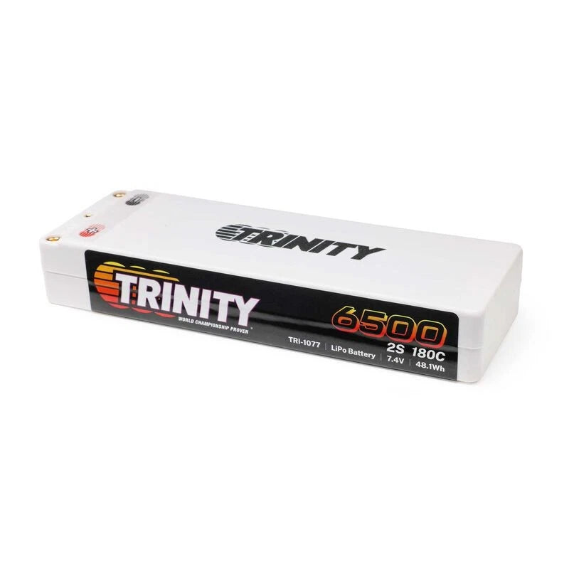 Trinity 2S 7.4v 6500mAh 180c Stick Pack LiPo Battery 5mm Bullets TRI-1077