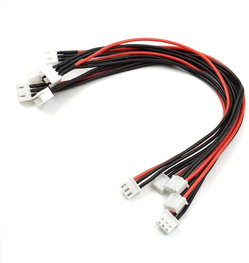 6x 200mm 2S Balance Plug Extension Lead Wire for LiPo Battery Balance Charging