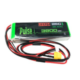 Pulse 3800mah 3S 9.9V 25C Receiver LiFePO4 Battery - XT60 Connector Battery