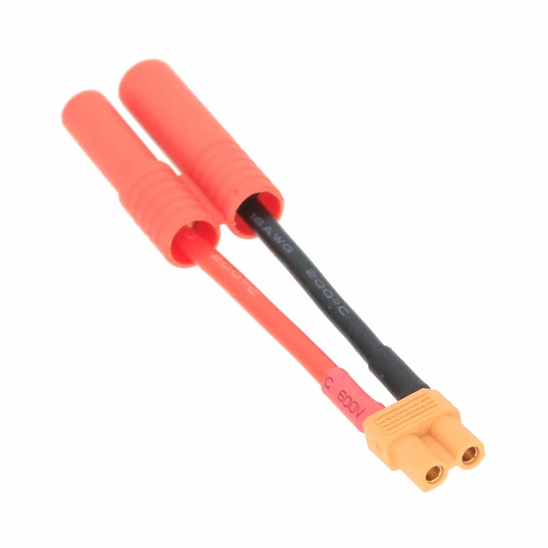 HXT 4mm Male+/Female- to XT30 Female cable 16AWG 5CM wire For RC Battery Toy FPV