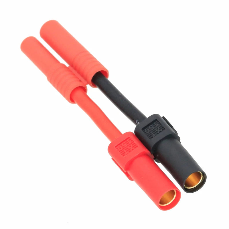 HXT 4mm Male+/Female- to XT150 Female cable 12AWG 5CM wire For RC Battery FPV