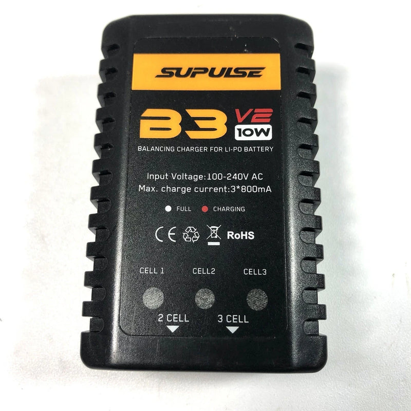 SUPULSE LiPo Battery Charger 2S-3S RC Balance Charger AC 7.4-11.1V 10W Upgrad...