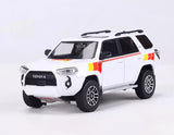 GCD 1:64 White 4 Runner TRD PRO SUV Sports Model Diecast Metal Car