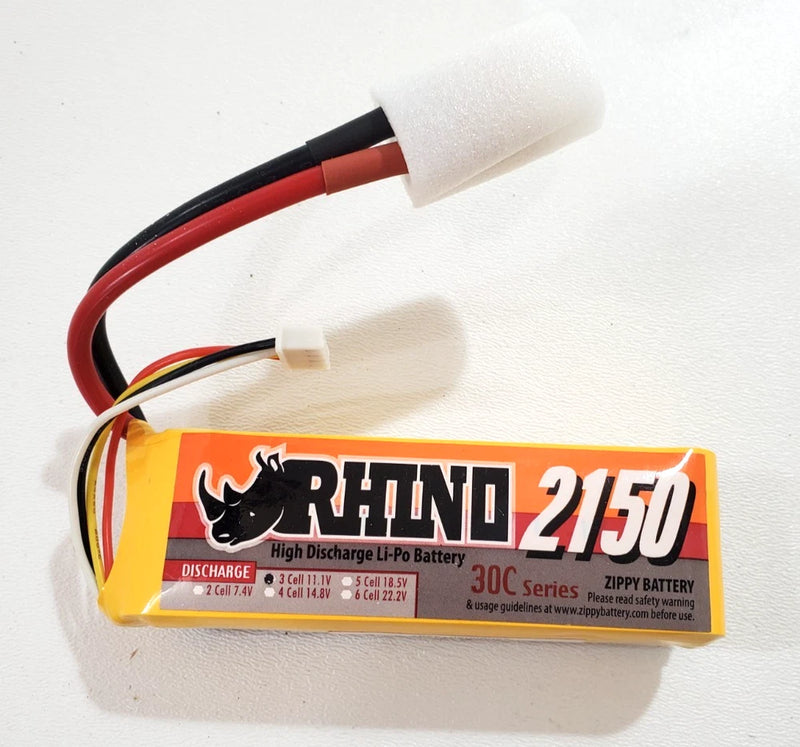 Rhino 2150 30C Series High Discharge Li-Po RC Battery 3-cell 11.1V Battery