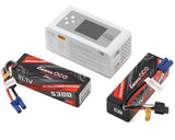 Gens Ace G-Tech Smart 3S Bundle w/Two 3S 60C EC5 LiPo Batteries (5300mAh) & D300 Battery
