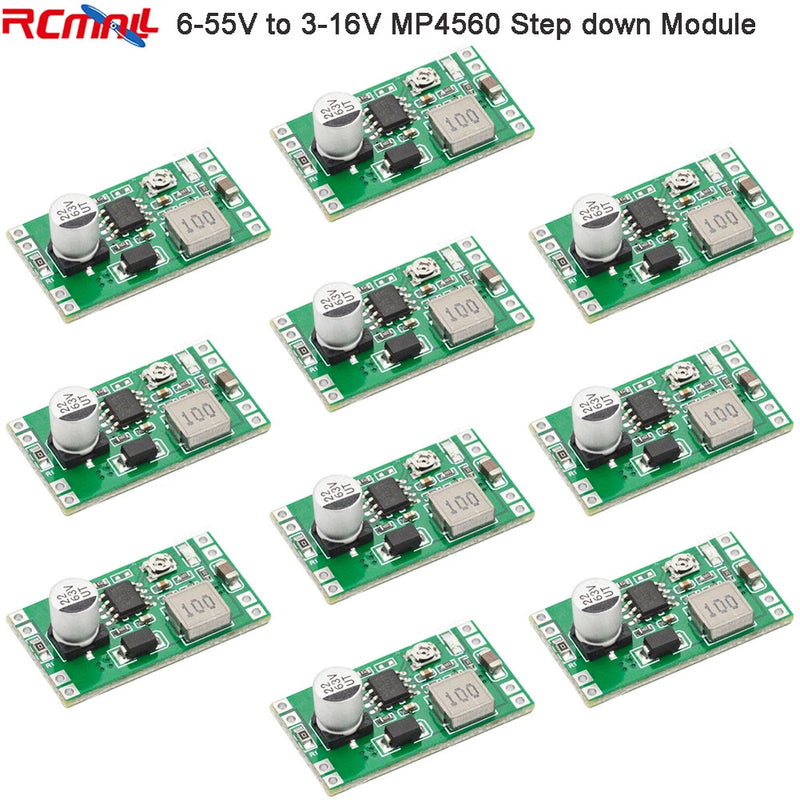 5pcs DC-DC 6-55V to 3-16V MP4560 Step down Buck Module Voltage Regulator Board