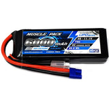 NHX Muscle Pack 3S 11.1V 6000mAh 75C Lipo Battery w/ EC3 Connector Battery
