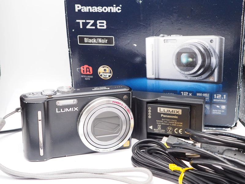 Panasonic Lumix DMC-TZ8 camera with Leica 12x Optical Zoom lens 12mp
