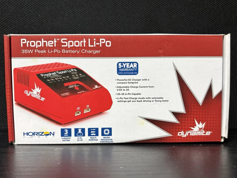 Open Box Horizon Hobby dynamite Prophet Sport Li-Po charger DYNC2005CA 35W Battery