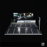 1/64 Diorama Garage Building Model LED Rolls-Royce Lighted Parking Lot Model New