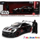 Jada Disney 1:24 Star Wars Darth Vader and Porsche 911 GT3 RS 992 Model 36477