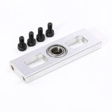 Helicopter pinion gear bearing mount bracket with bearing and black screws