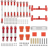 Upgrade Metal Pull Rod Steering Pull Rod Servo Rod Absorber for1/16 RC Car Parts