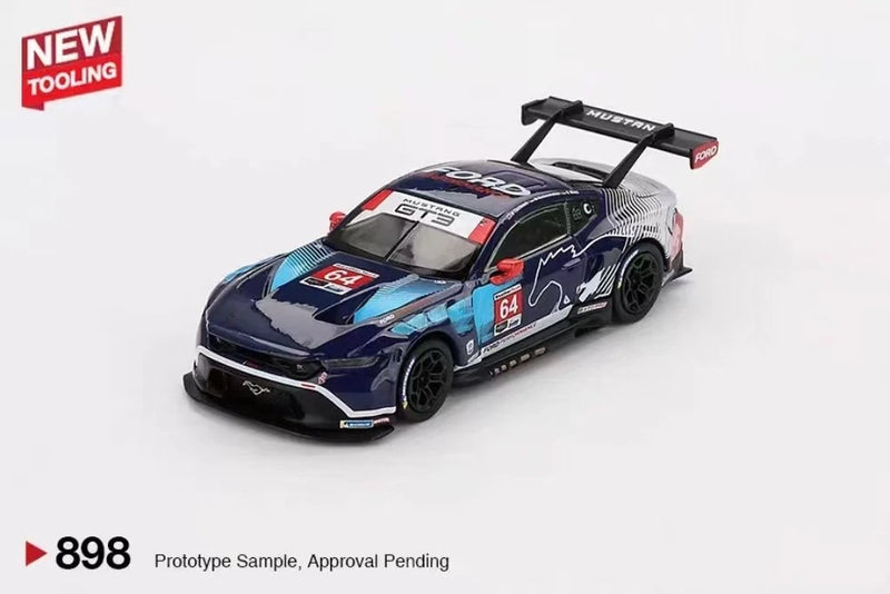 MINIGT 898# 1:64 Mustang GT3 #64 Alloy car Model Collectible Ornament Gift