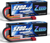 3S 5200mAh Lipo Battery 11.1V 80C Hardcase Battery with T Connector for RC Car