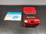 Red Superscope Story Teller cassette player with instruction sheet