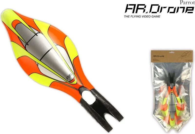 Parrot drone propeller blades set, orange and neon yellow, two pairs