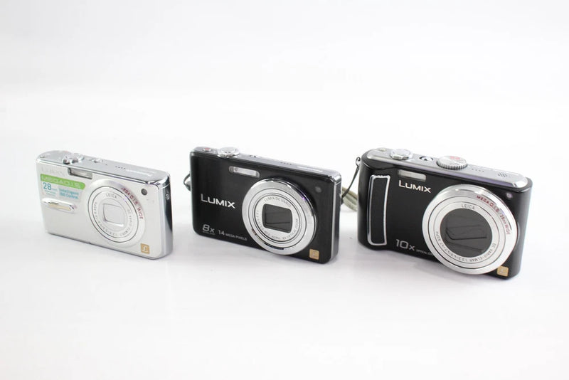 Digital Compact Cameras Working Inc Panasonic DMC-FS30, FX07 & TZ5 x 3