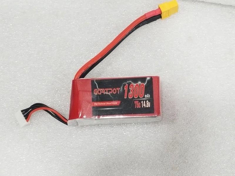 2 X 75C 4S 1300mAh 14.8V Lipo Battery XT60 Plug For RC FPV Helicopter Drone Car Battery