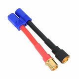 HXT 8mm Male+/Female- to EC3 Male Cable 12AWG 5CM Wire Lipo Battery Toys FPV UAV