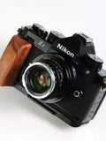 QR L Handle Hand Grip Wood Hanlde + Alloy Baseplate For Nikon ZF Camera Holder