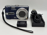 [Exc] Panasonic LUMIX DMC-TZ3 7.2MP 10x Zoom Digital Camera Blue From Japan