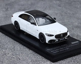 AR 1:64 White  AMG S63 E Performance Sports  Car Model Diecast Display