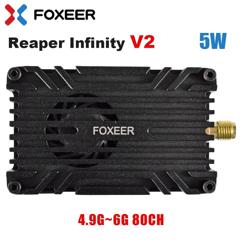 FOXEER Reaper Infinity 5W FPV VTX 80CH SMA Video Transmitter for Drone Airplane