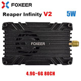 FOXEER Reaper Infinity 5W FPV VTX 80CH SMA Video Transmitter for Drone Airplane