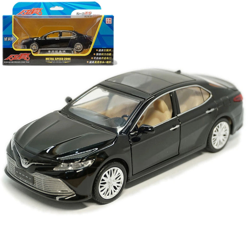 1:34 Toyota Camry 2019 Model Car Alloy Diecast Toy Vehicle Collection Gift Black Battery