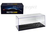 ACRYLICASE CLEAR DISPLAY SHOW CASE FOR 1/18 DIECAST MODEL CAR BLACK BASE 14003