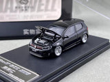 Maxwell 1:64 Black VW Golf GTI MK6 VIP BBS Sports Model Diecast Collect Car