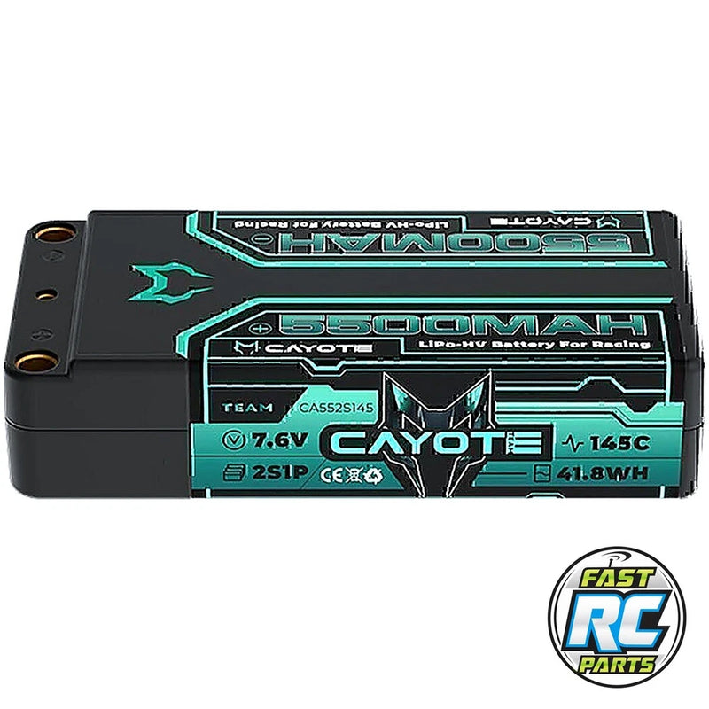Cayote 2s 145c Lcg Shorty Lihv Battery (7.6v/5500mah) CYE552S145 Battery