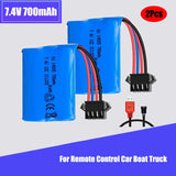 SM-4P Plug 7.4V 700mAh 14500 Li-ion battery +USB for water bullet gun RC Toy car Battery