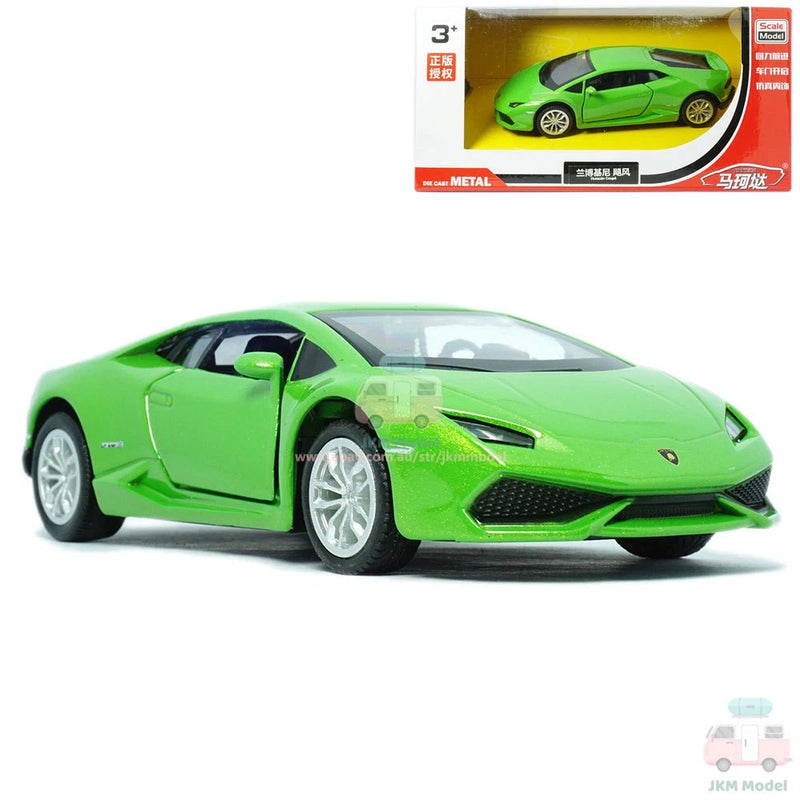 1:36 Lamborghini Huracan Coupe Model Car Diecast Vehicle Collection Gift Green