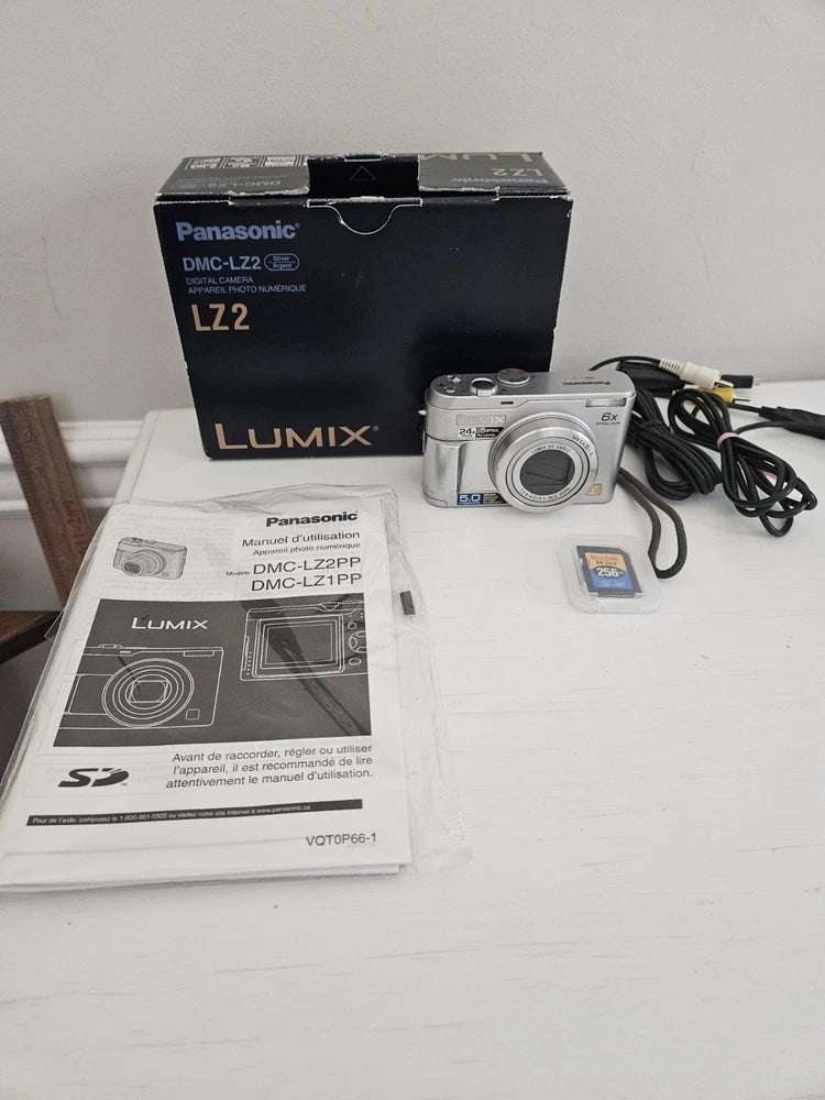 Panasonic Lumix DMC-LZ2 5.0MP 24x Zoom Digital Camera, & 256MB SD card Tested