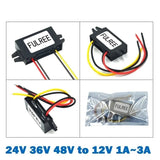DC-DC Step Down Converter 48V 36V 24V to 12V 1A 2A 3A Buck Power Supply Module
