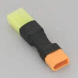 RC battery connector adapter: Mini Tamiya female to XT30 male, no-wire lead