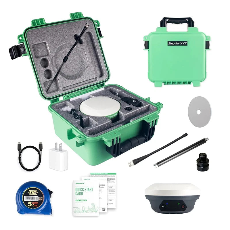 E1 Base Station RTK GNSS Receiver with IMU Drone Land Survey Equipment 20H Worki
