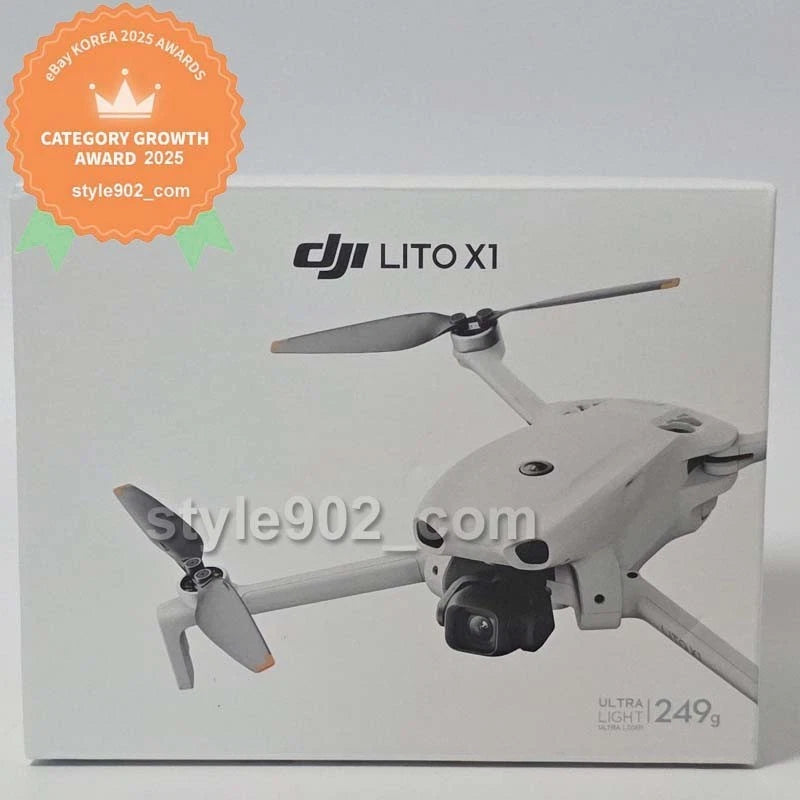 DJI Lito X1 foldable drone, white, boxed retail package