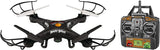 Black Angry Birds RC quadcopter drone with camera and 2.4GHz remote controller