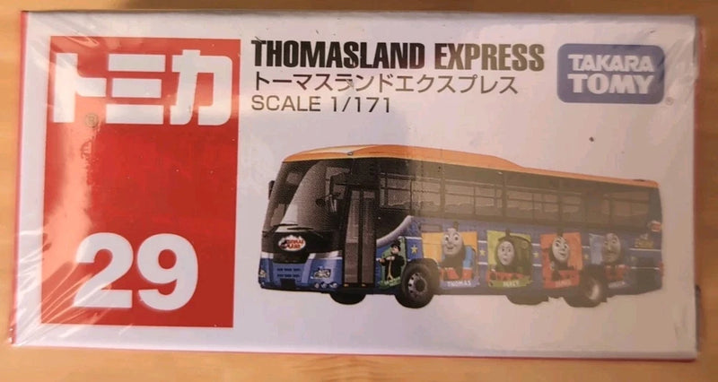 Takara Tomy TOMICA #29 THOMASLAND EXPRESS Diecast Model Bus Toy 1/171 Scale New