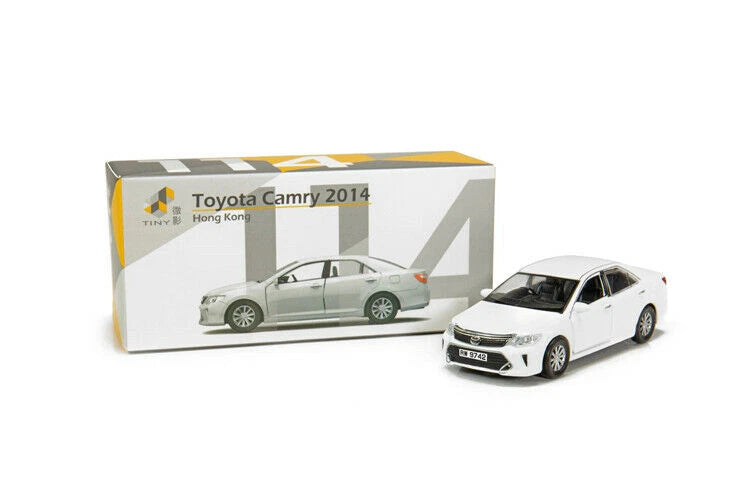 Tiny 1:64  Camry 2014 White Diecast Model Car in box