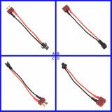 T-plug Deans to SM 2P 20AWG 4inchs Cable Adapter For RC LiPo NiMH Battery FPV