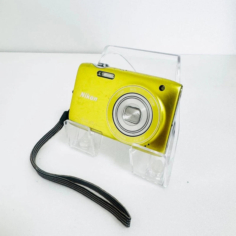Nikon Coolpix S3100 Yellow Compact Digital Camera Tested Working Japan