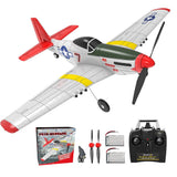 2.4G RC Airplane Aerobatic Stunt Plane 4CH P51 Mustang 761-5 RTF w/Stabilization
